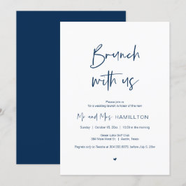 Invitation Post mariage Brunch, Brunch avec les jeunes mariés