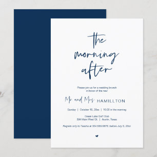 Invitation Post mariage Brunch, Le matin après l'invitation