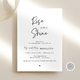 Invitation Post mariage Brunch, Lever et Shine