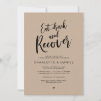 Post mariage, Manger, Boire et Récupérer Brunch, K