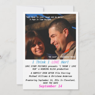 Invitation Poster 2 Enregistrer La Date Annonce