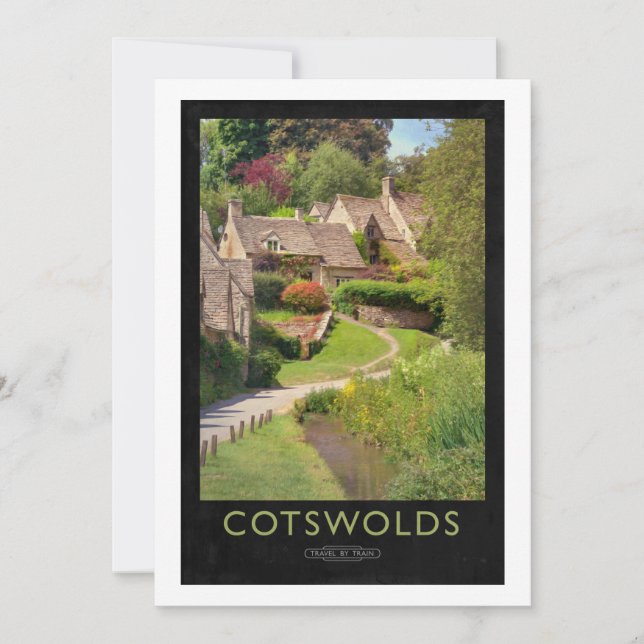 Invitation Poster du Chemin de fer Cotswolds (Devant)