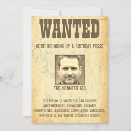 Invitation Poster Recherché 50e anniversaire 🤠 Vieux-Ouest V