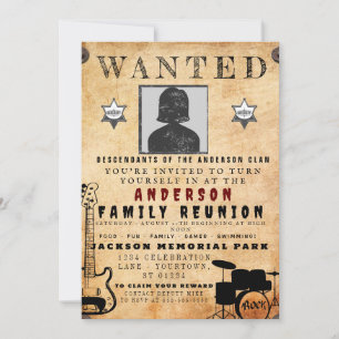 Invitation Poster Recherché Famille Réunion Barbecue Invitati