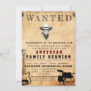 Invitation Poster Recherché Famille Réunion Barbecue Invitati