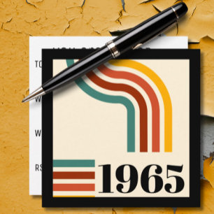 Invitation poster vintage de bande rétro 1965