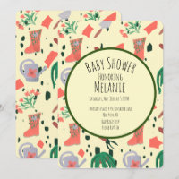 Pot de outils de jardin floral de printemps Baby S