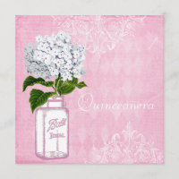 Pot et hortensia chics minables roses Quinceanera