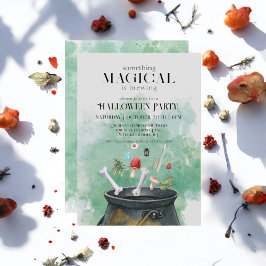 Invitation Potions grises et sorcières sorcières Cauldron Hal