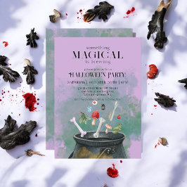 Invitation Potions pourpres et sorcières sorcières Cauldron H