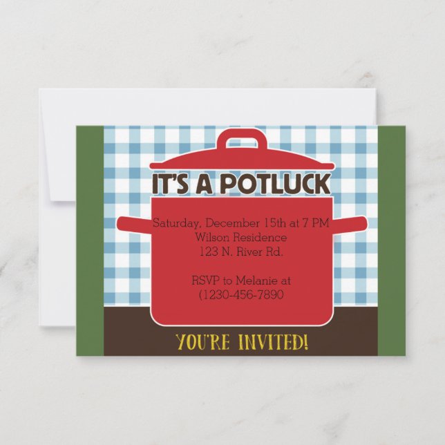 Invitation Potluck (Devant)