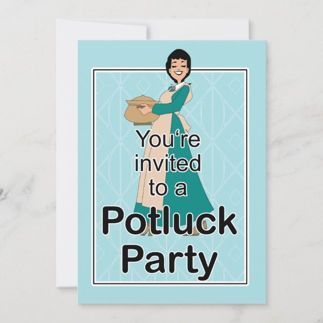 Invitation Potluck Illustrée (Devant)