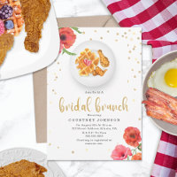 Poulet et gaufres Fête des mariées Florale Brunch