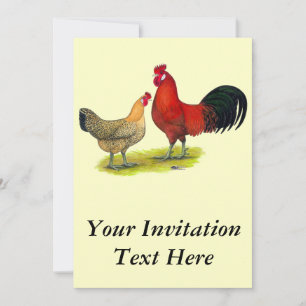 Invitation Poulets de la coupe de beurre sicilienne