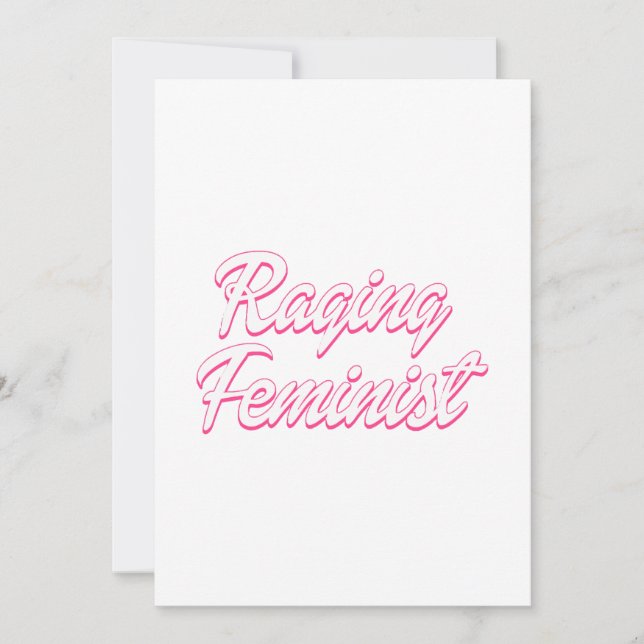 Invitation Poupée féministe en colère (Devant)