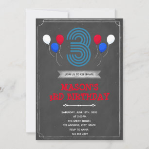 Invitation pour 3 ans