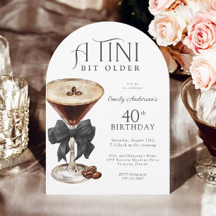 Invitation pour 40 ans Tini Un Peu Plus Âgé Espres
