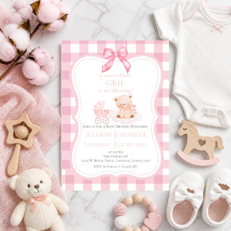Invitation pour Baby Shower Bébé Fille