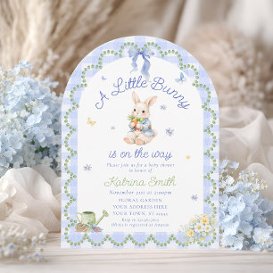 Invitation pour Baby Shower Bunny Pretty Rabbit Gi