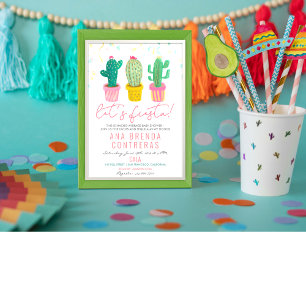 Invitation pour Baby Shower Cactus Fiesta