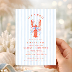 Invitation pour Baby Shower Coastal Cutie