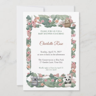 Invitation pour Baby Shower Darling Hideaway Anima
