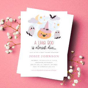 Invitation pour Baby Shower Halloween de petite Bo