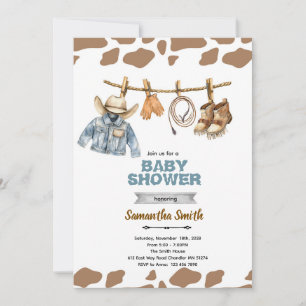 Invitation pour Baby Shower Little Camper