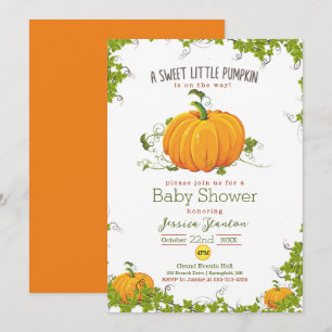 Invitation pour Baby Shower pour une petite citrou