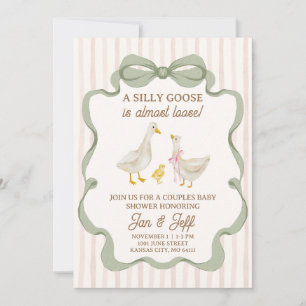 Invitation pour Baby Shower Silly Goose avec Rayur