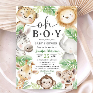 Invitation pour Baby Shower sur le thème de la Jun