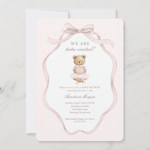 Invitation pour Baby Shower « Tutu Excited » Ourso