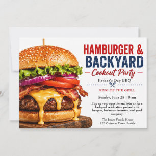 Invitation pour barbecue de la fête des Pères – cu