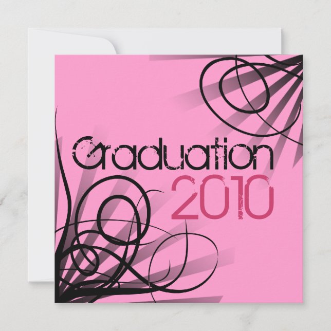 Invitation pour chaque année de la fête de graduat (Devant)