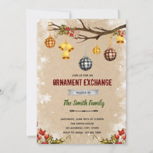 Invitation pour décoration de Noël