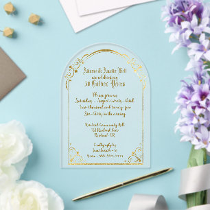 Invitation pour des Noces d'Or 50 ans