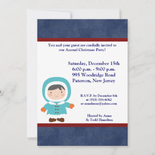 Invitation pour enfants de Noël 5x7