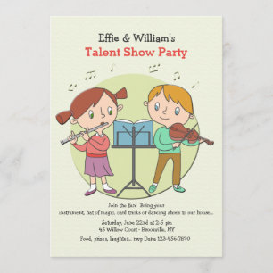 Invitation pour Enfants Talentueux