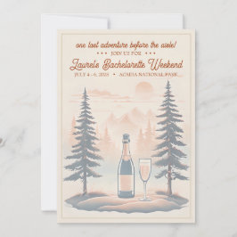 Invitation pour enterrement de vie de jeune fille 