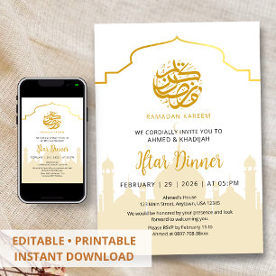 Invitation pour Iftar de Ramadan à la Mosquée Silh