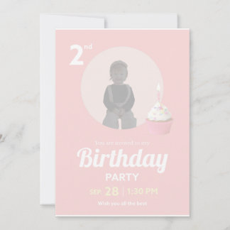 Invitation pour la 2ème fête d'anniversaire Photo