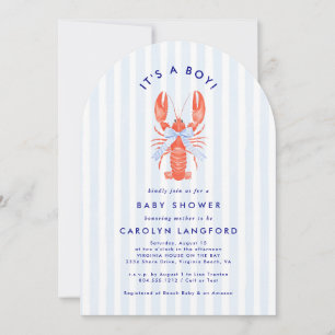 Invitation pour la Baby Shower de Coastal Cutie