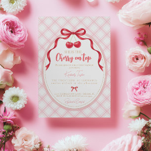 Invitation pour la Baby Shower de Coquette Cherry
