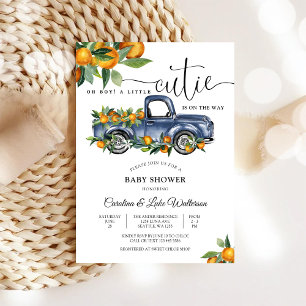 Invitation pour la Baby Shower de Cutie avec un ca