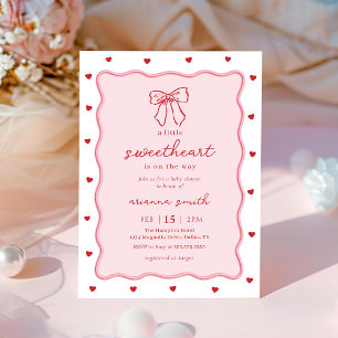 Invitation pour la baby shower de la petite chérie
