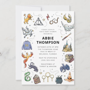 Invitation pour la Baby Shower de l'icône Harry Po