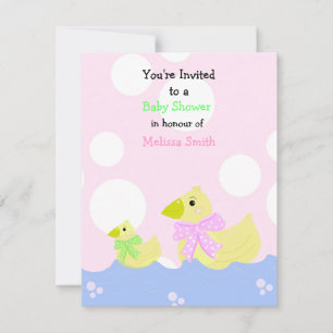 Invitation pour la Baby Shower de Petit Canard