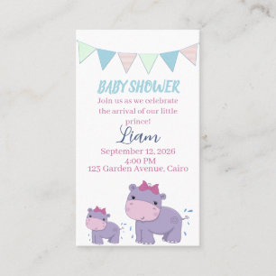 Invitation pour la célébration de bébé éléphant Ba