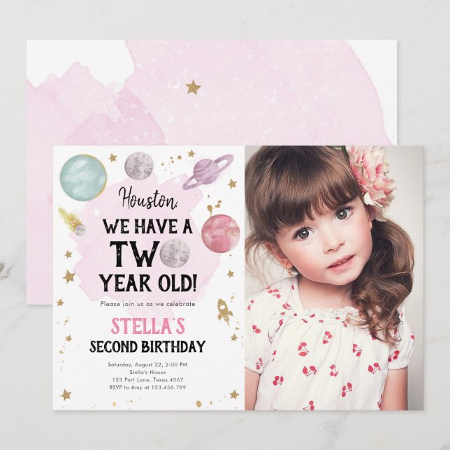 Invitation pour la deuxième année de la planète sp (Devant / Derrière)