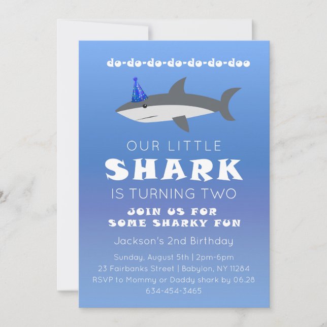 Invitation pour la fête d'anniversaire de bébé req (Devant)